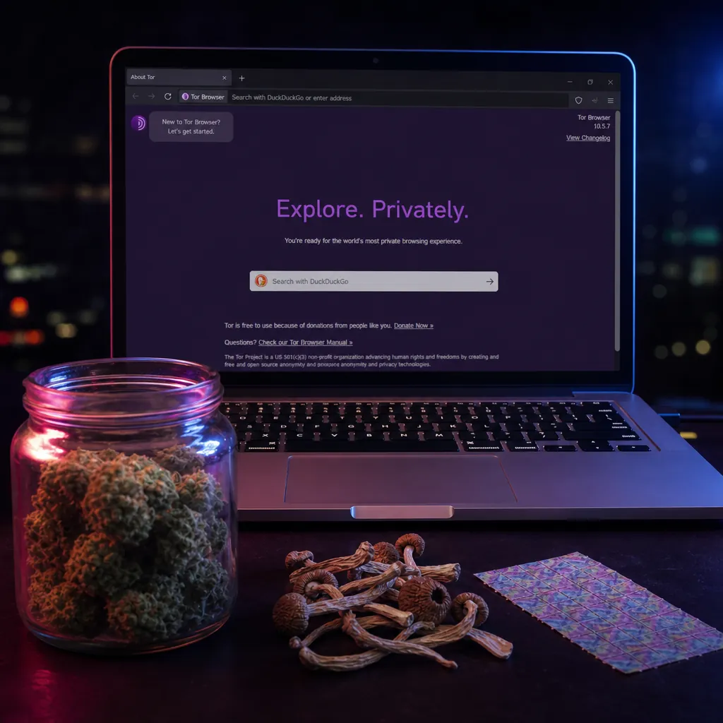 Dark web link interface preview