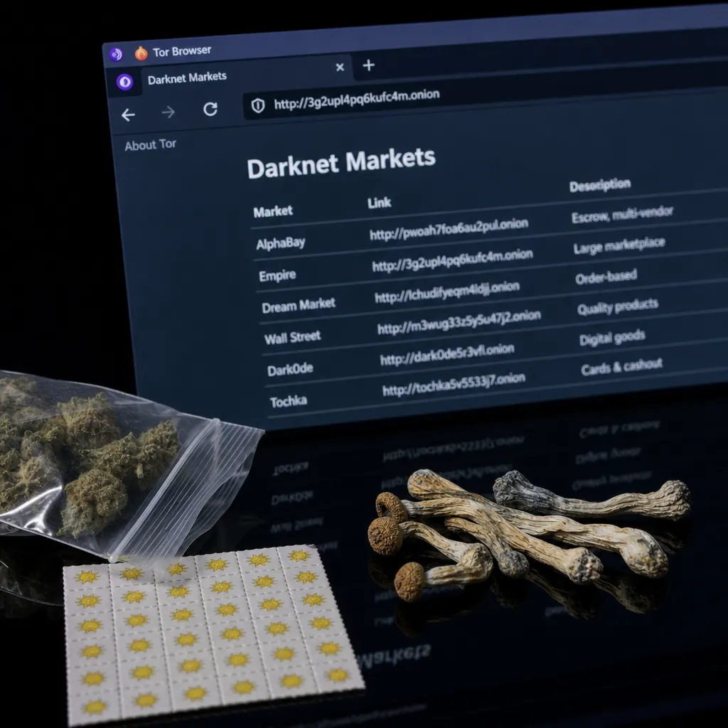 Darknet drug market interface preview