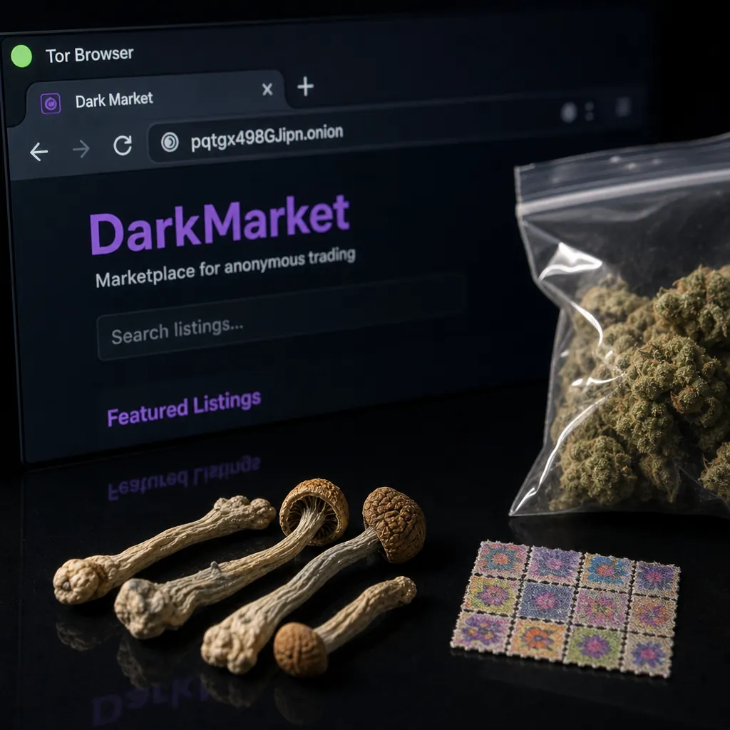 Darknet sites interface preview