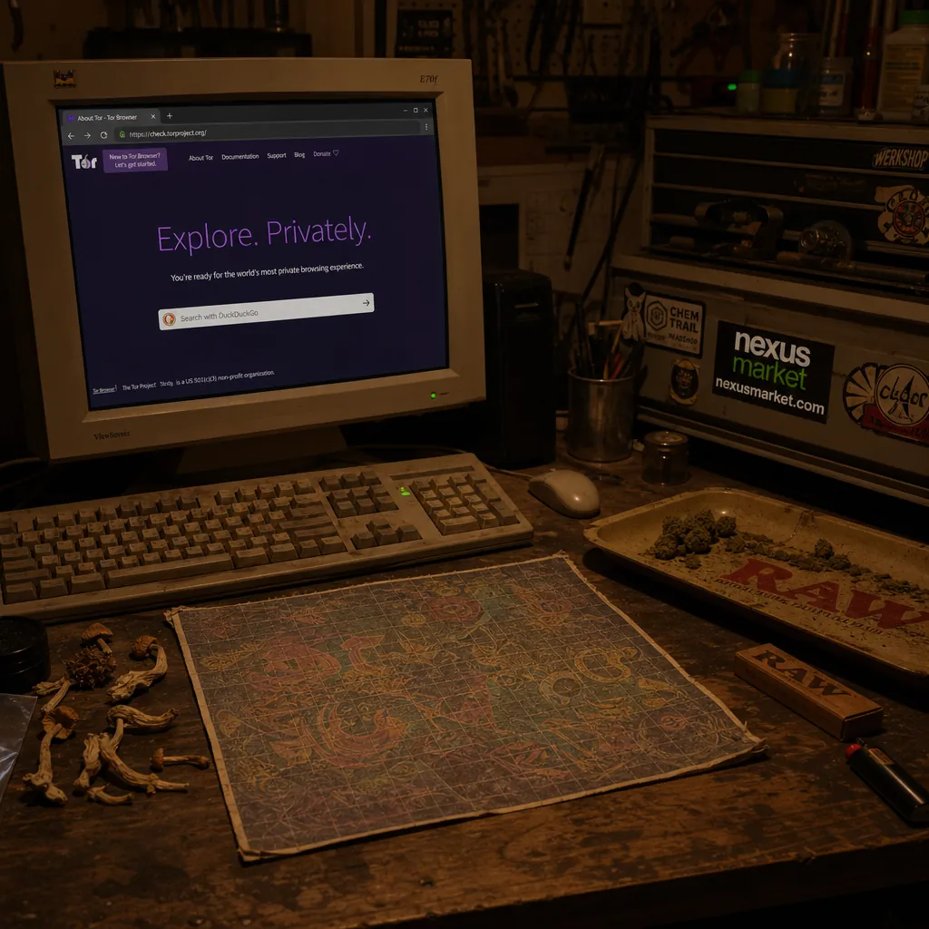 Onion dark website interface preview